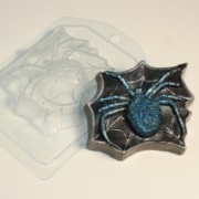 Паук на паутине, форма для мыла пластиковая