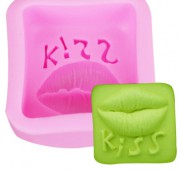 KISS (поцелуй) - силиконовая форма 2D