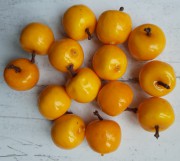 Яблоки маленькие, цв.Жёлтый (высота: 20мм / Диаметр: 25мм), 1шт