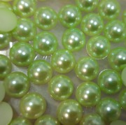 Полубусины под жемчуг (Светло зеленый) 10мм - 50шт