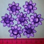 Цветок Фиолетовый (Пуговица). Диаметр - 30мм,  1 шт