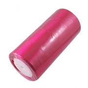 Лента атлас 50 мм, тёмно-розовая -  1 м
