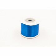 Лента атласная 40 мм цвет Синий -  1 м
