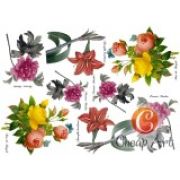 Декупажная карта "Ботанический сад", формат А4