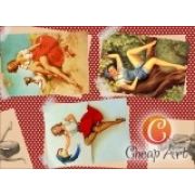 Декупажная карта "Шалуньи", формат А4