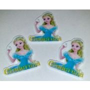 Кабошон "Cinderella " 3,2 х 3,8 см, 1шт