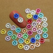Кабошон 6 мм МИКС - 50 шт.