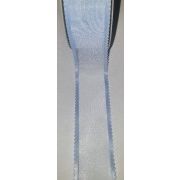 Лента 36мм, органза Голубая - 1 м