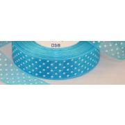 Органза с рисунком в горох 25 мм, цв.Голубой - 1 м