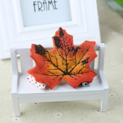 Кленовый лист, цвет Оранжевый (размер: * 8 см * 6.5 см) - 1 шт.