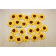 Фетр цветы (Диаметр 4 см). = 1шт