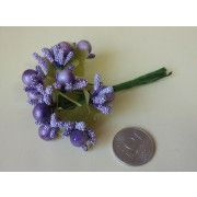 Букет с крупной бусиной, цвет: Фиолетовый. (10 шт.)