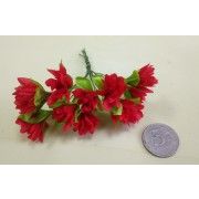 Искусственные цветы, цвет: КРАСНЫЙ 12 шт.