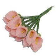 Калла, букет, цвет: розовый. 12 шт.