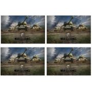 Подложка для мыла Танки-1 (фотобумага) - 4шт на листе (размер 14*9см)