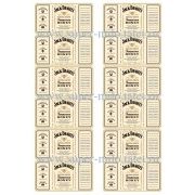 Наклейка "Виски Jack Daniel's" (медовый)