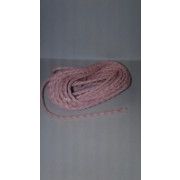Плетенный кожаный шнур, цвет: Розовый. 1 м.