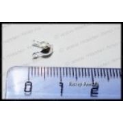 Каллот (зажим для маскировки узла) Silver Plated 4 х 8 мм (1 пара)