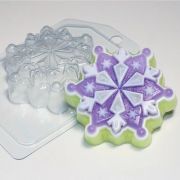 Снежинка 6, форма для мыла и шоколада пластиковая