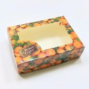Коробка для упаковки «Мандарины. С Новым годом» размер 15х11х4см.