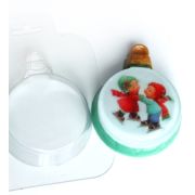 Шар плоский, пластиковая форма для мыла