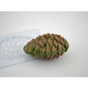 Сосновая шишка левая, пластиковая форма для мыла