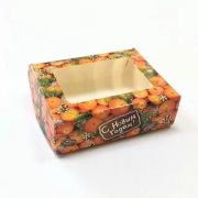 Коробка для упаковки «Мандарины», размер 10×8×3см
