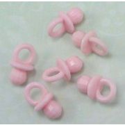 Аксессуар акриловый "Соска", 2 *1,2см (Розовая матовая) - 1 шт.