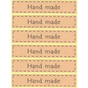 Наклейка Hand made Лист - 8 шт