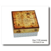 Коробочка для подарка «Пиратская», размер 10х10х5.5 см