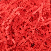 Наполнитель бумажный гофрированный цв.Красный - 10 гр