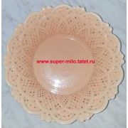 Пластиковая корзинка( бежевая, большая)