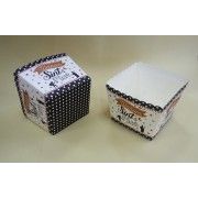 Квадратные картонные чашки