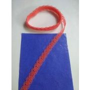 КРУЖЕВО, цвет: коралловый, ширина 14 мм- 1 м