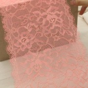 Эластичное кружево (цвет: розовый с люрексом), ширина 16 см. длина 1 м