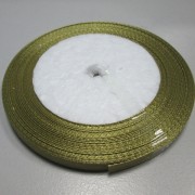 Лента атлас 15 мм цвет Хаки - 1 м