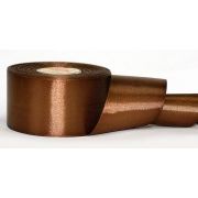 Лента атласная 3,2см КОРИЧНЕВАЯ - 1 м
