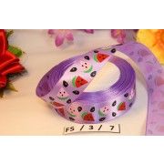 Атласная лента с рисунком 25мм * 1 м