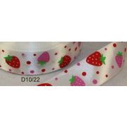 Атласная лента с рисунком 25мм * 1 м