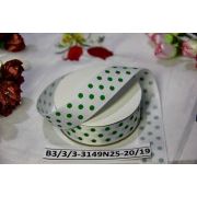Репсовая с рис. горох 25мм * 1 м