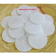 Фетровые кружочки (белые) 2,5 см - 20 штук
