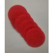 Фетровые кружочки, красные, 4,5 см - 10 штук