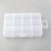 Пластиковый бокс, прозрачный 130x100x22 мм, отверстие : 5 мм - 1 шт.