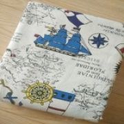 50x150 см Хлопок Стиль море.
