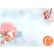 Декупажная карта "Лисичка", формат А4