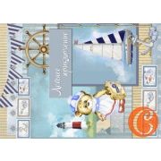 Декупажная карта "Морской коллаж", формат А4